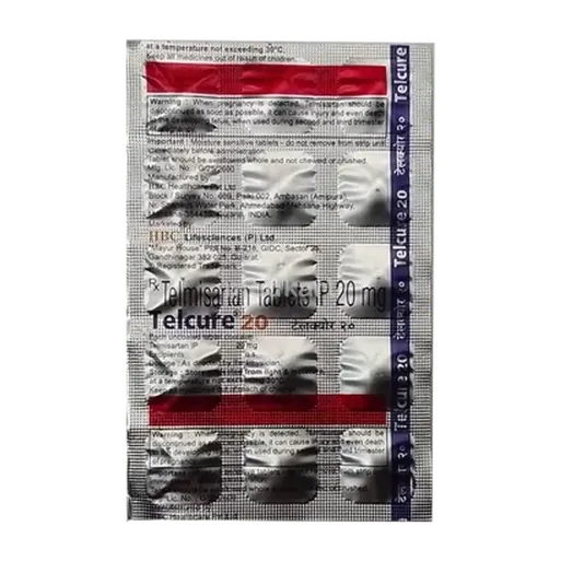 telcure 20mg tablet 15's